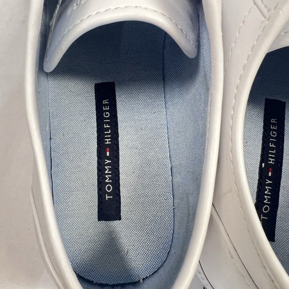 Tommy Hilfiger Women's 8 Twanni White Leather Preppy Sporty Nautical‎ - Picture 6 of 12